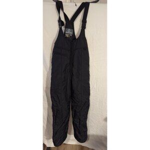 Women's Black Ski Bibs by White FIR Size 10